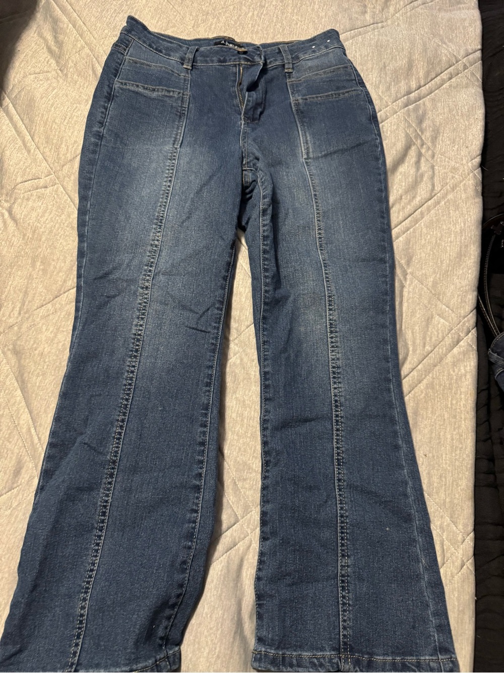 d. jeans Dark Blue Ankle Flare Jeans
